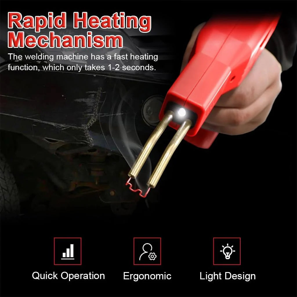 50W Plastic Welding Machine Kit with 600Pcs 4 Types of Staples