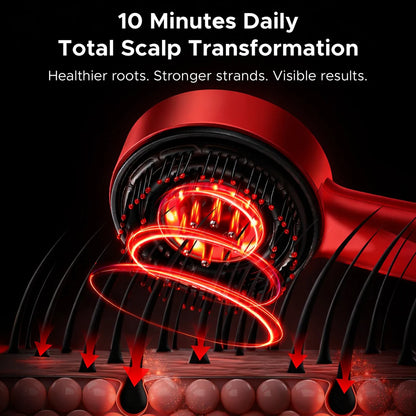 3-1 Red Light Therapy Scalp Massager | 6 Months Warranty | Upgraded ( Buy 1 Get 1 Free Limited Time Offer )